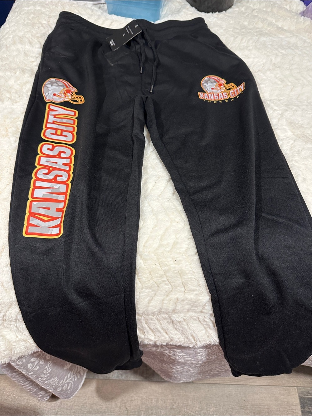 Kansas City Graphic Black Joggers - Team Logo Sweatpants